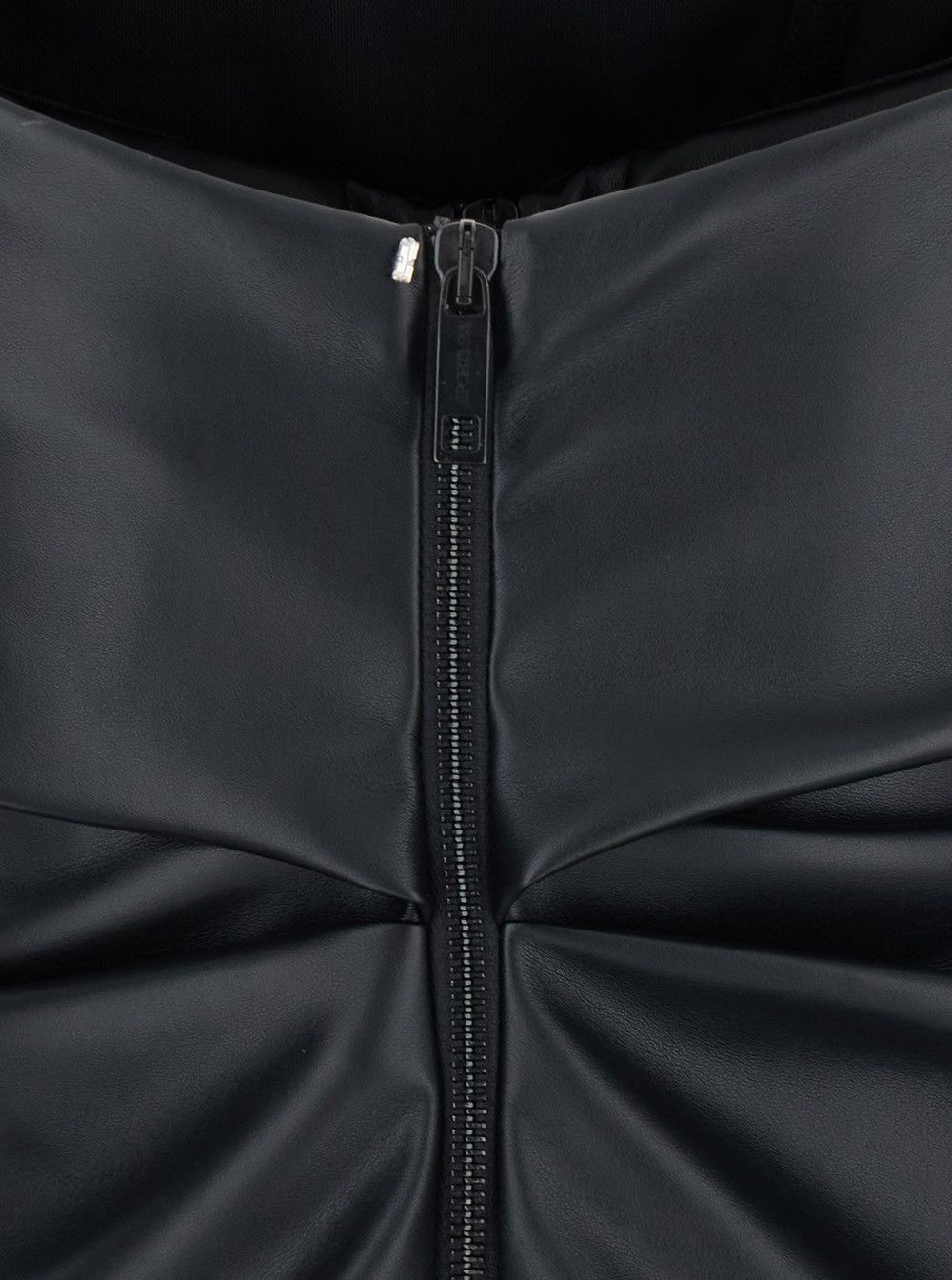Sportmax 'Lindsey' Black Bandeau Top with V-Neck on the Back in Tech Fabric Woman Size L / US 10 / IT 46 - 3 Thumbnail