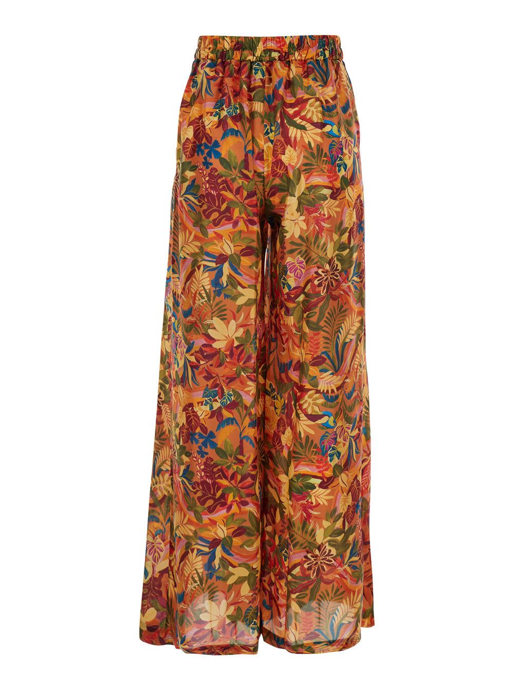 Missoni 'Aspes' Multicolor Palazzo Pants with All-Over Floral Print in Silk Woman Size 30" / US 8 / IT 44 - 2 Thumbnail