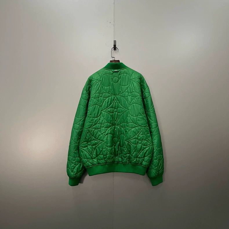 Louis Vuitton Louis Vuitton Green Quilted Zip Jacket-dmc Size US L / EU 52-54 / 3 - 2 Thumbnail