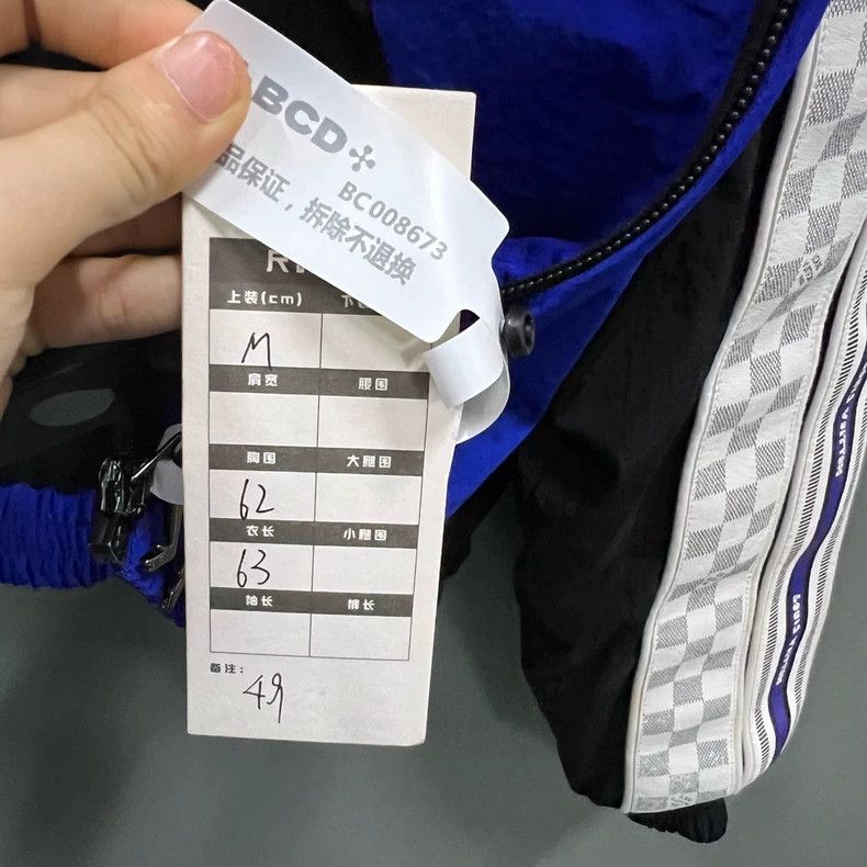Louis Vuitton Louis Vuitton Blue Checkerboard Jacket-dmc Size US XS / EU 42 / 0 - 6 Thumbnail