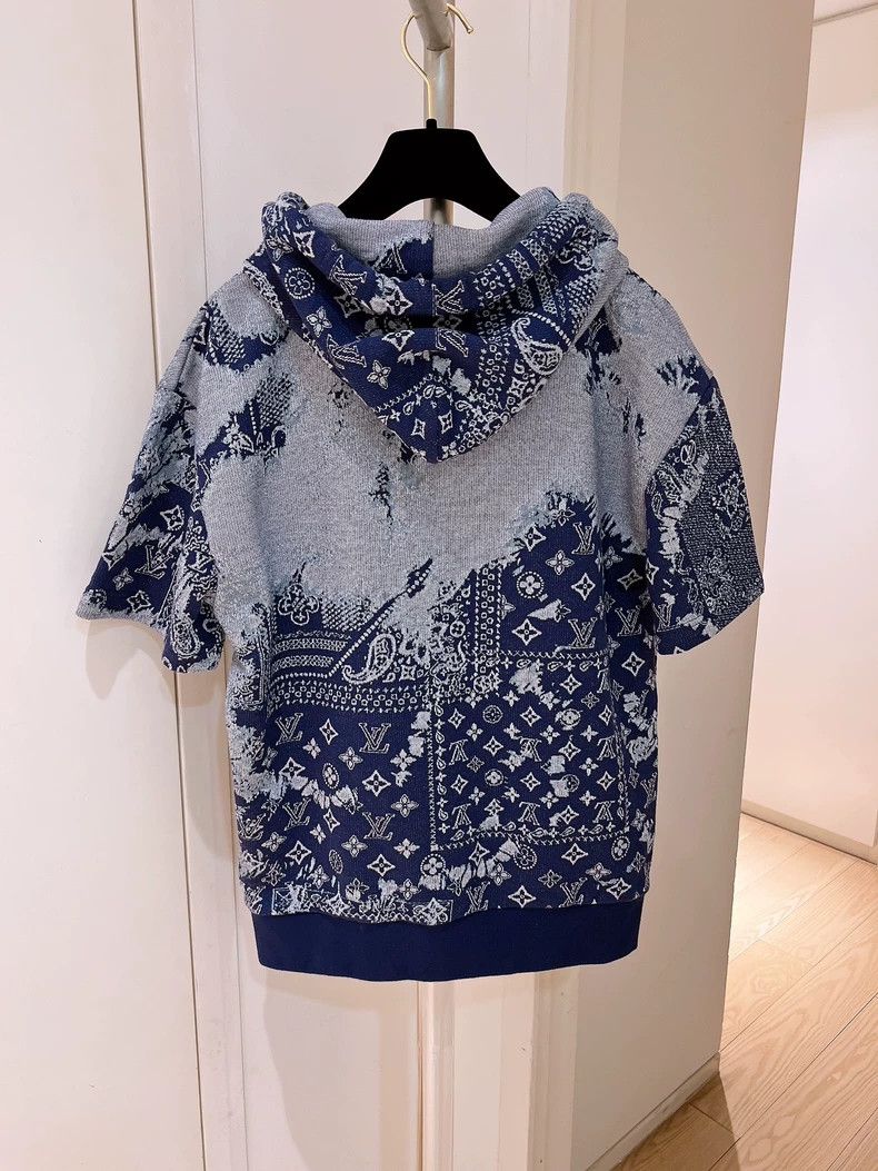 Louis Vuitton Louis Vuitton Logo Hoodie in Blue Color-dmc Size US XS / EU 42 / 0 - 2 Thumbnail