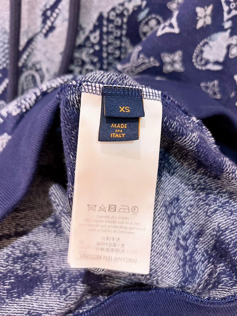 Louis Vuitton Louis Vuitton Logo Hoodie in Blue Color-dmc Size US XS / EU 42 / 0 - 9 Thumbnail