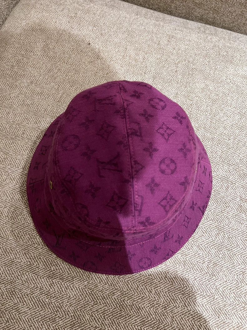 Louis Vuitton Louis Vuitton Denim Fisherman Hat M Size-dmc Size ONE SIZE - 3 Thumbnail