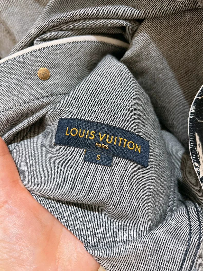 Louis Vuitton Louis Vuitton Denim Baseball Jacket Size S-dmc Size US S / EU 44-46 / 1 - 7 Thumbnail