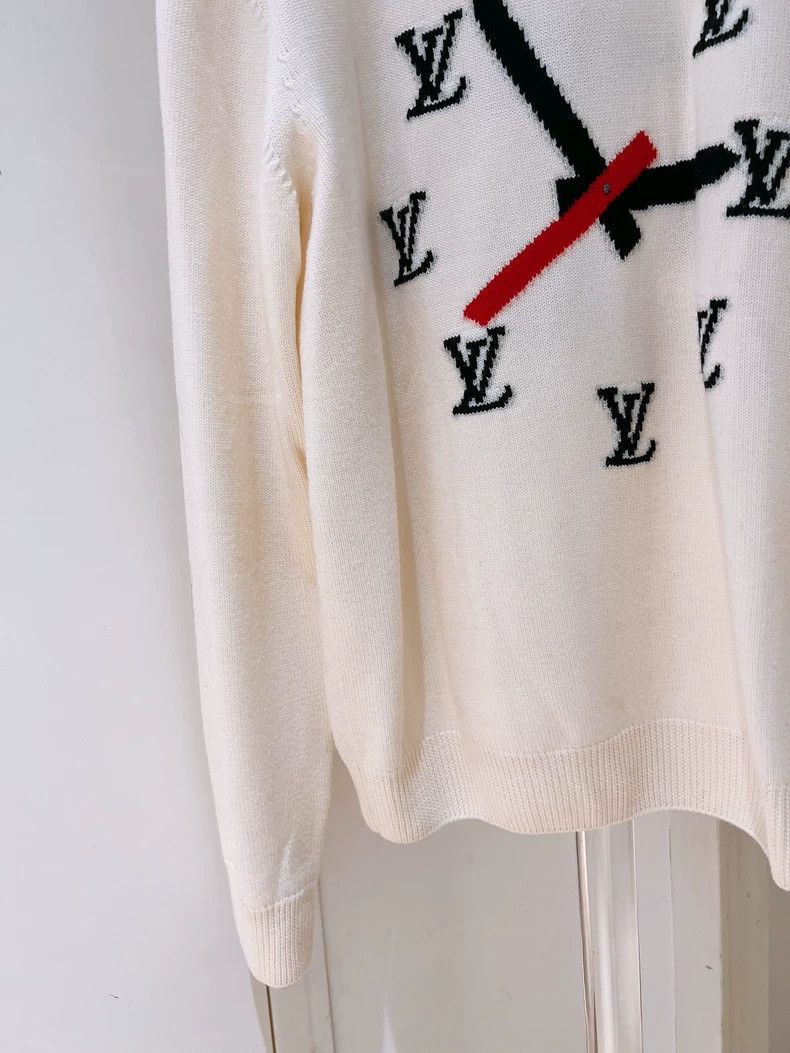 Louis Vuitton Louis Vuitton White Clock Sweater L Size-dmc Size US L / EU 52-54 / 3 - 4 Thumbnail