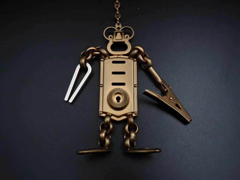 Prada Prada 2004 Robot Bag Charm Keychain-dmc Size ONE SIZE - 2 Thumbnail