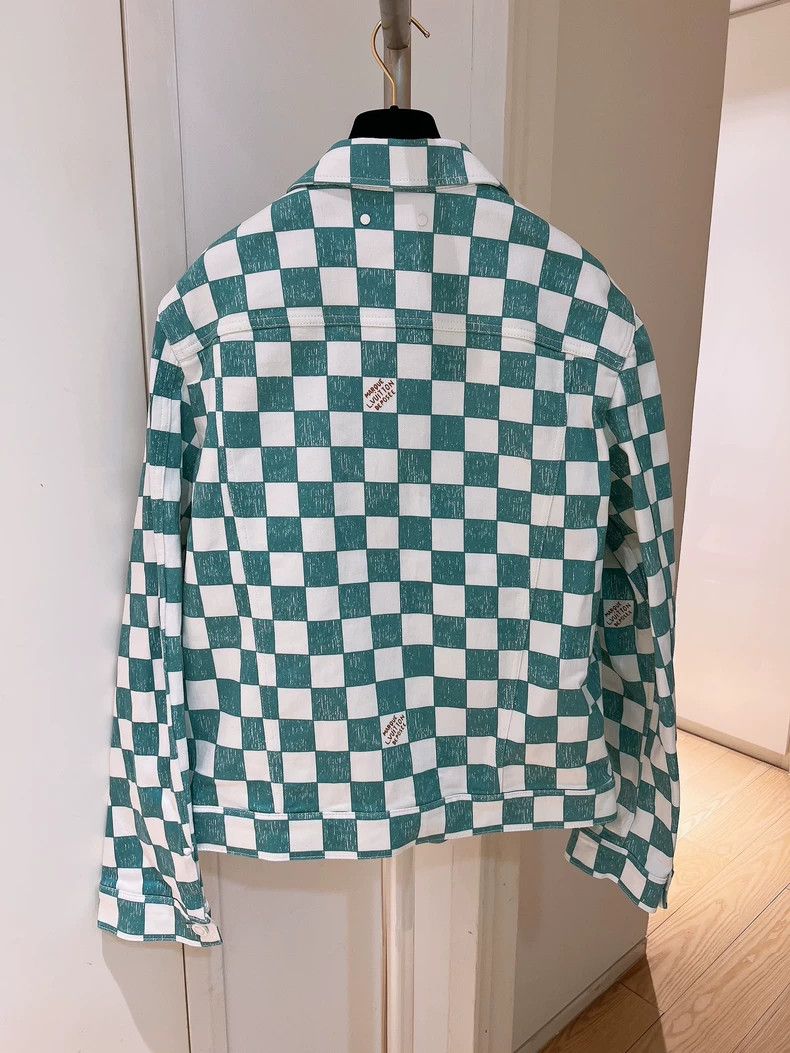 Louis Vuitton Louis Vuitton Checkered Denim Jacket-dmc Size US L / EU 52-54 / 3 - 2 Thumbnail
