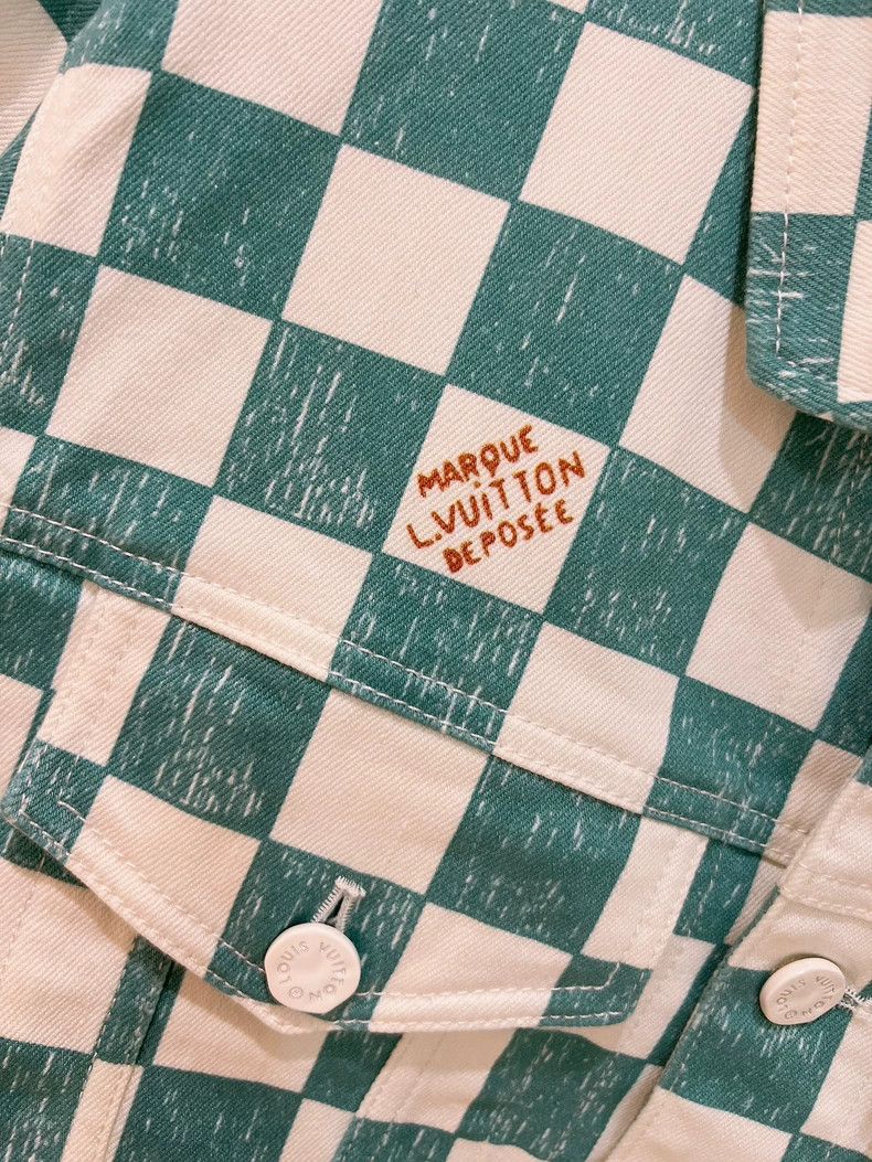 Louis Vuitton Louis Vuitton Checkered Denim Jacket-dmc Size US L / EU 52-54 / 3 - 3 Thumbnail