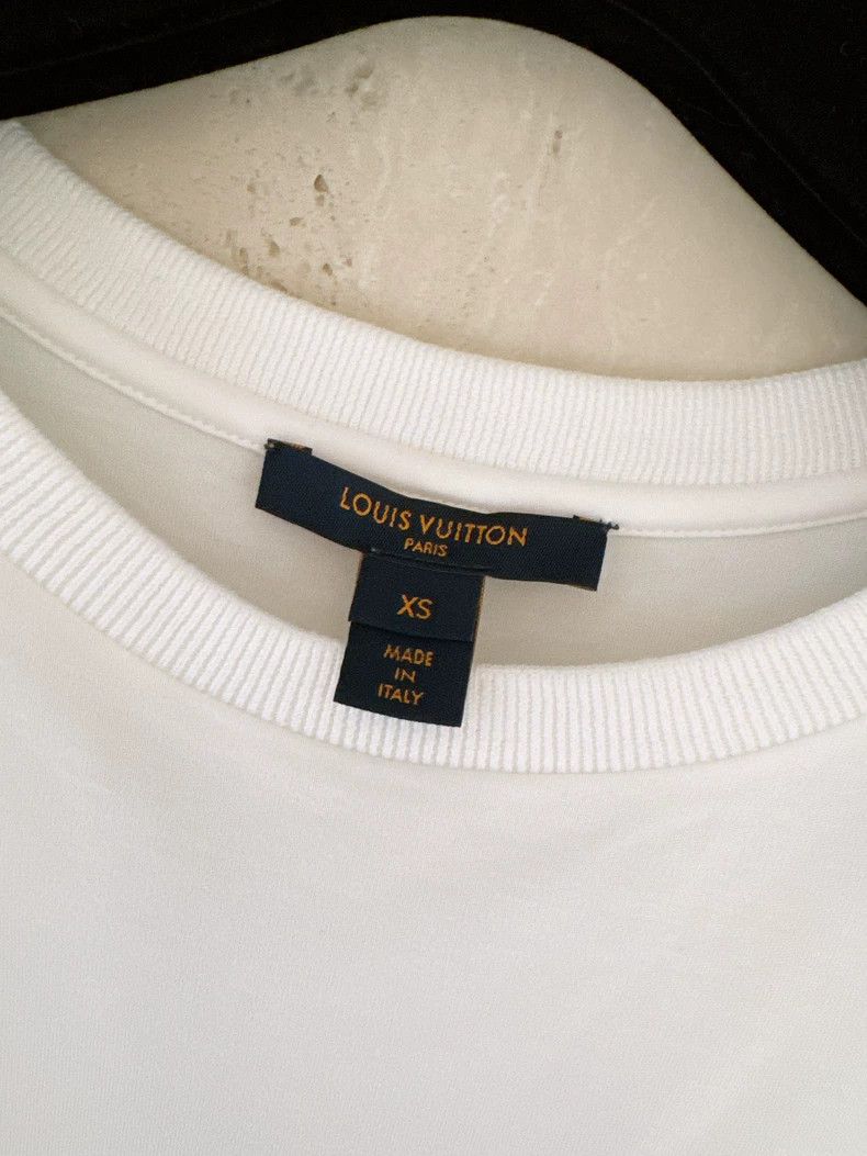 Louis Vuitton Louis Vuitton Logo White T-Shirt XS Size-dmc Size US XS / EU 42 / 0 - 7 Thumbnail