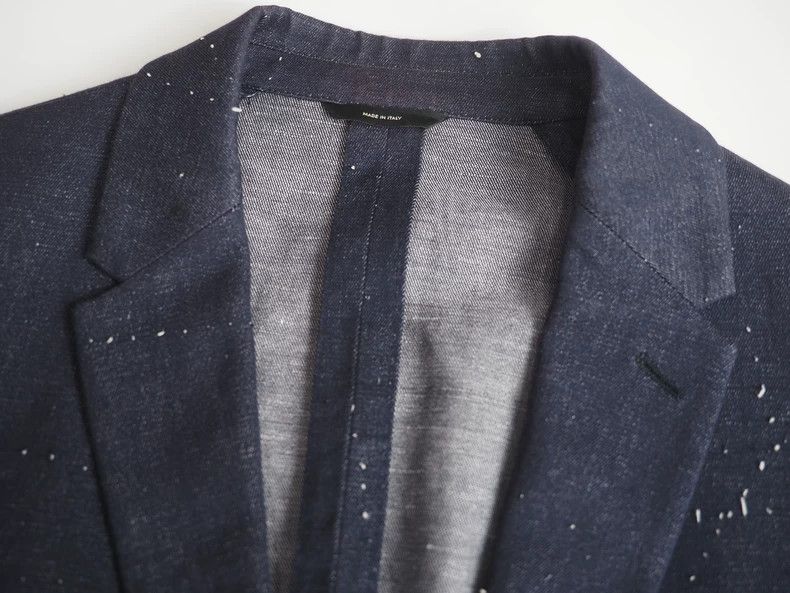 Fendi Fendi Dark Blue Embroidered Suit Jacket-dmc Size US L / EU 52-54 / 3 - 5 Thumbnail
