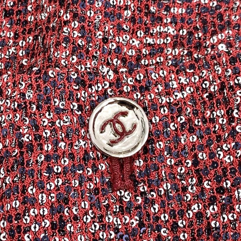 Chanel Red Sequin Sleeveless Vest Jacket-dmc Size US XS / EU 42 / 0 - 5 Thumbnail