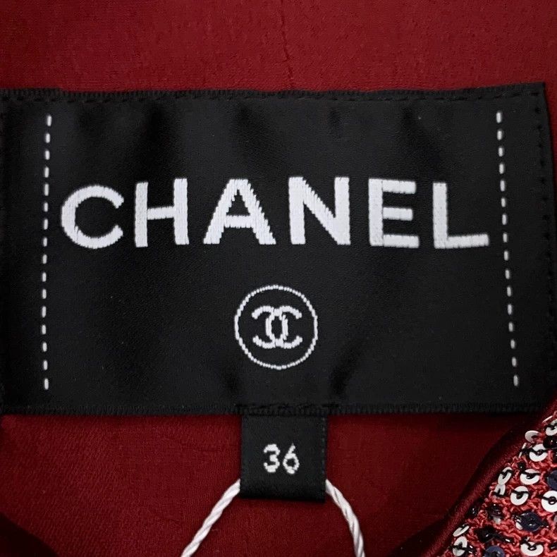 Chanel Red Sequin Sleeveless Vest Jacket-dmc Size US XS / EU 42 / 0 - 6 Thumbnail