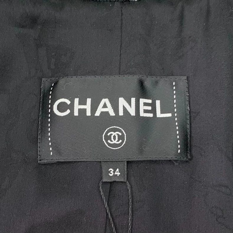 Chanel Chanel Black Houndstooth Wool Blazer-dmc Size US XXS / EU 40 - 6 Thumbnail