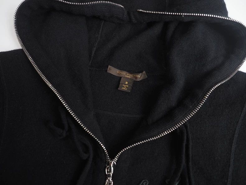 Louis Vuitton Louis Vuitton Black Wool Cashmere Hoodie-dmc Size US S / EU 44-46 / 1 - 5 Thumbnail