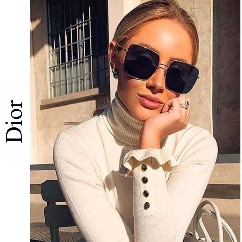 Dior Christian Dior Gold Blue Sunglasses-dmc Size ONE SIZE - 9 Thumbnail