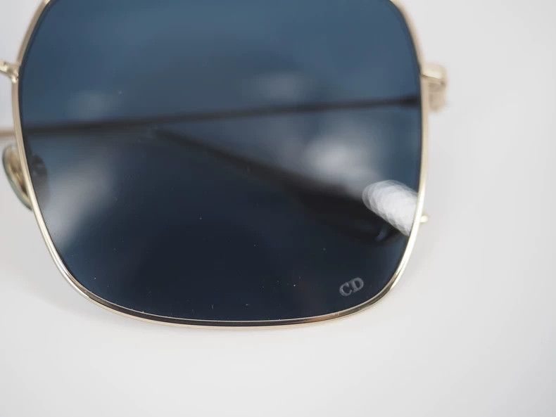 Dior Christian Dior Gold Blue Sunglasses-dmc Size ONE SIZE - 5 Thumbnail