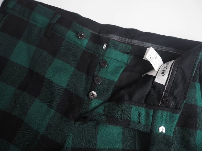 Valentino Valentino Green Plaid Wool Pants-dmc Size US 34 / EU 50 - 3 Thumbnail