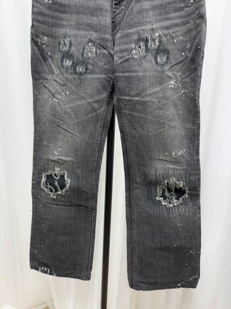 Number (N)ine Rare Number Nine Distressed Denim Pants-dmc Size US 32 / EU 48 - 4 Thumbnail