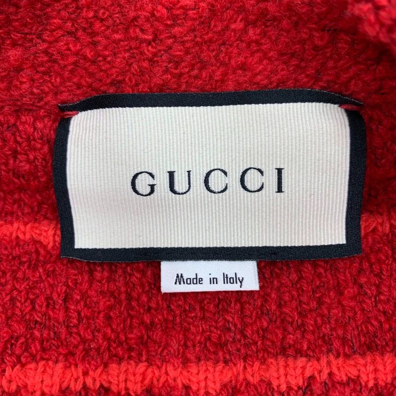 Gucci Red Bow Wool Long Sleeve Cardigan-dmc Size US XS / EU 42 / 0 - 5 Thumbnail