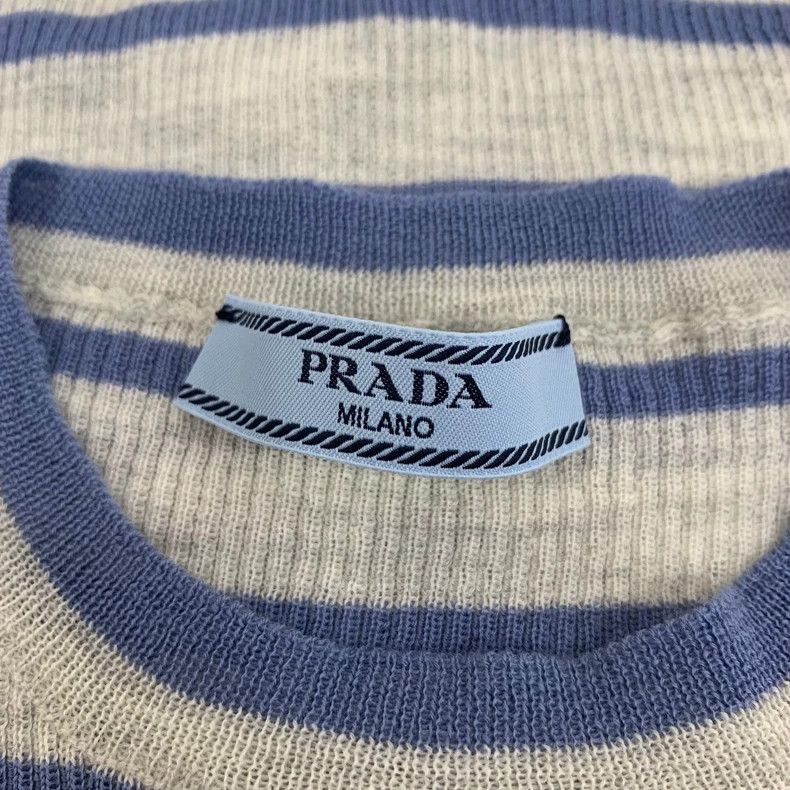 Prada Prada Striped Wool Knit Crew Neck Top-dmc Size US XS / EU 42 / 0 - 5 Thumbnail