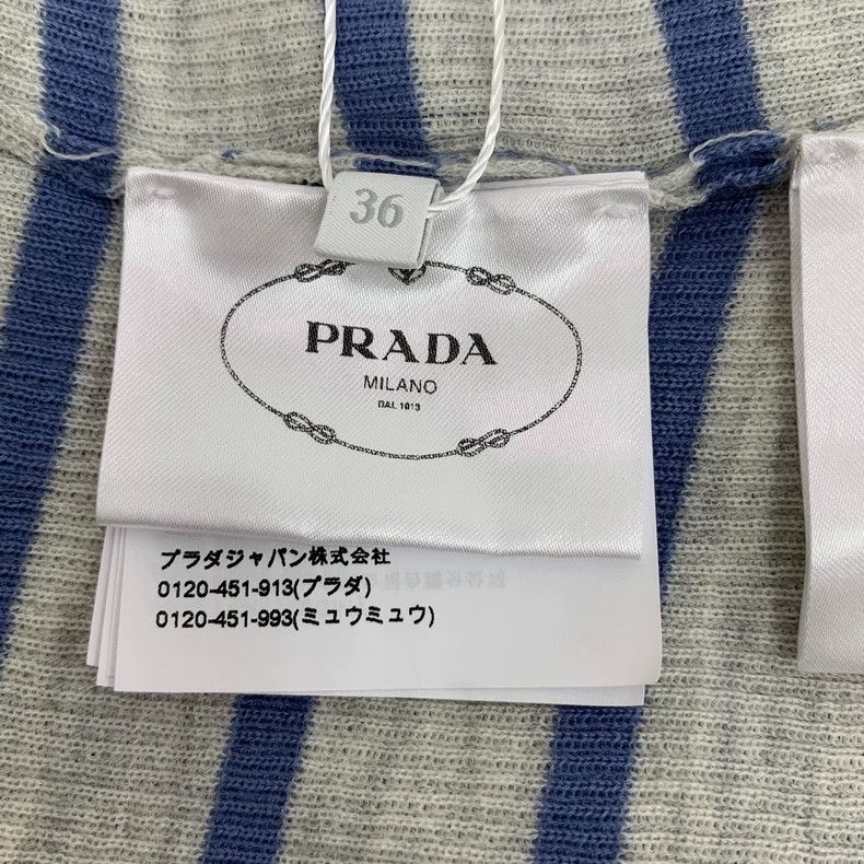 Prada Prada Striped Wool Knit Crew Neck Top-dmc Size US XS / EU 42 / 0 - 6 Thumbnail