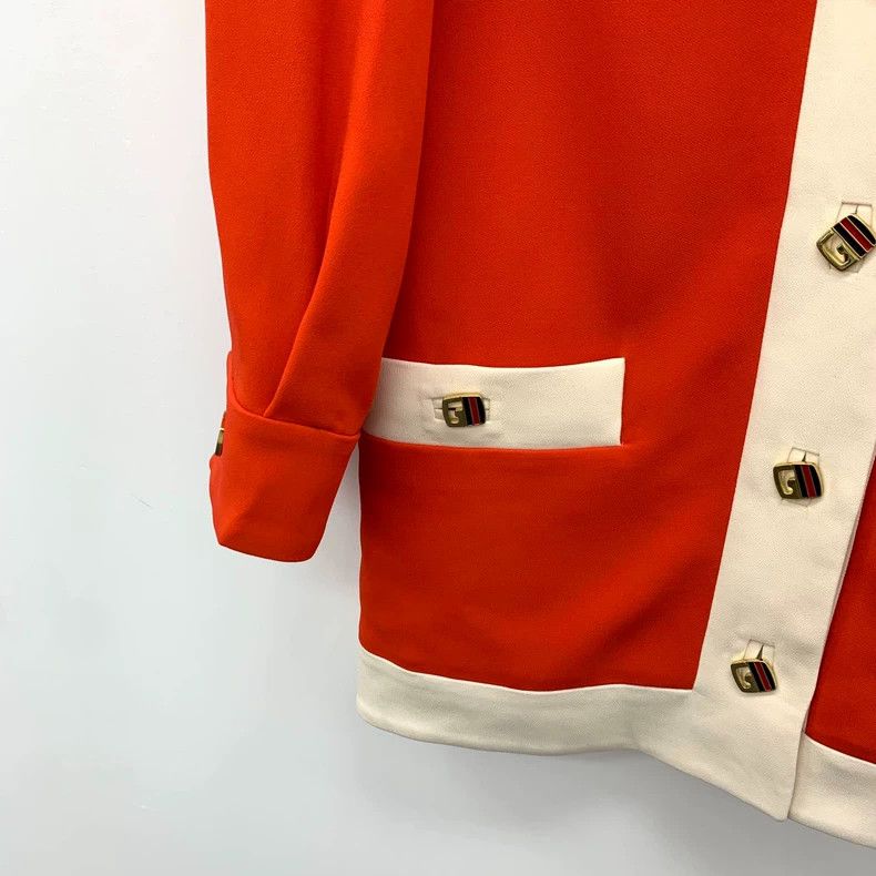Gucci Gucci Red V-Neck Button-Up Cardigan-dmc Size US M / EU 48-50 / 2 - 4 Thumbnail
