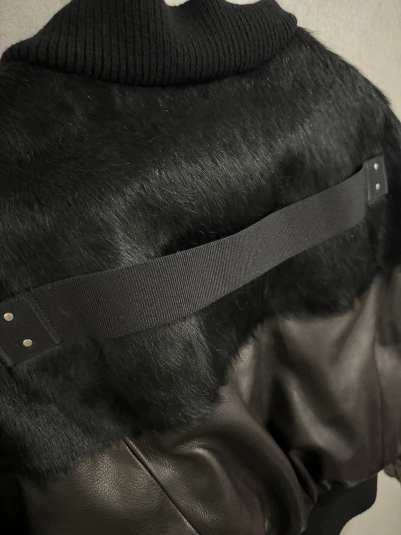Rick Owens Black Leather Fur Padded Jacket-dmc Size US L / EU 52-54 / 3 - 5 Thumbnail