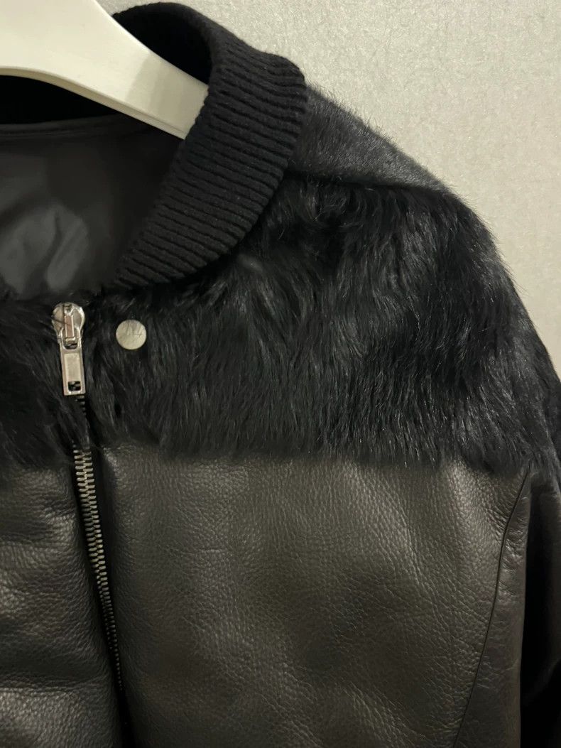 Rick Owens Black Leather Fur Padded Jacket-dmc Size US L / EU 52-54 / 3 - 3 Thumbnail