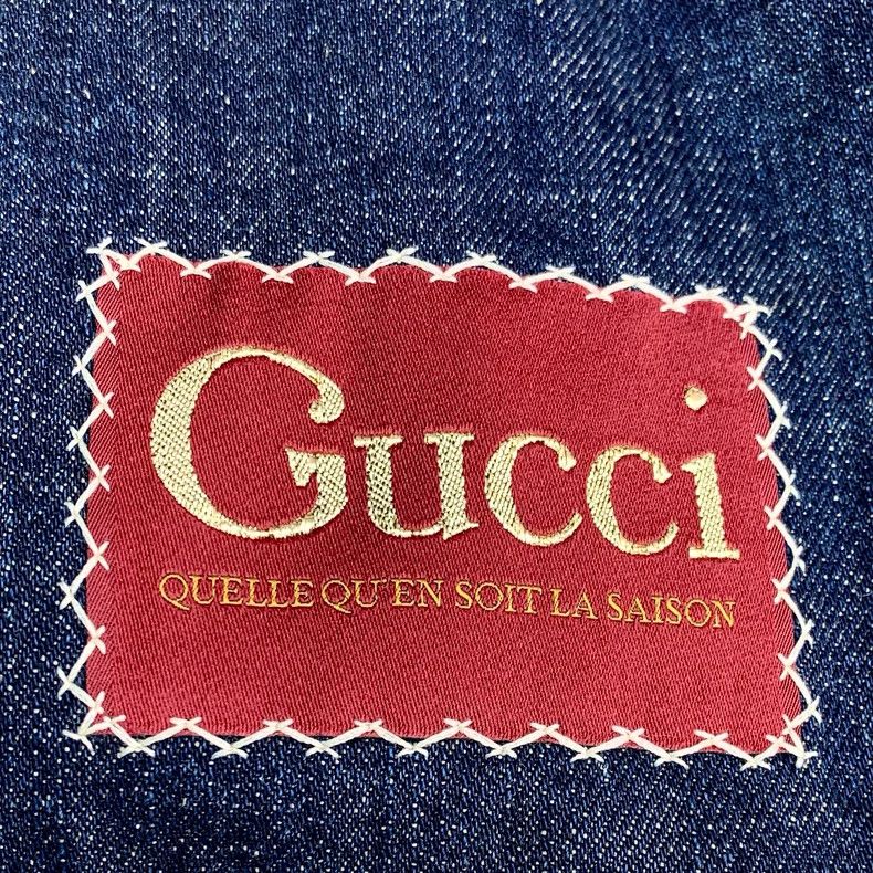 Gucci Gucci Logo Denim Long Sleeve Jacket-dmc Size US S / EU 44-46 / 1 - 5 Thumbnail