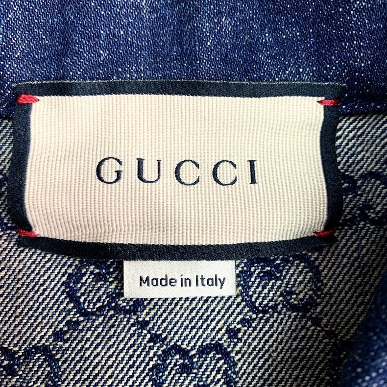 Gucci Gucci Logo Denim Long Sleeve Jacket-dmc Size US S / EU 44-46 / 1 - 7 Thumbnail