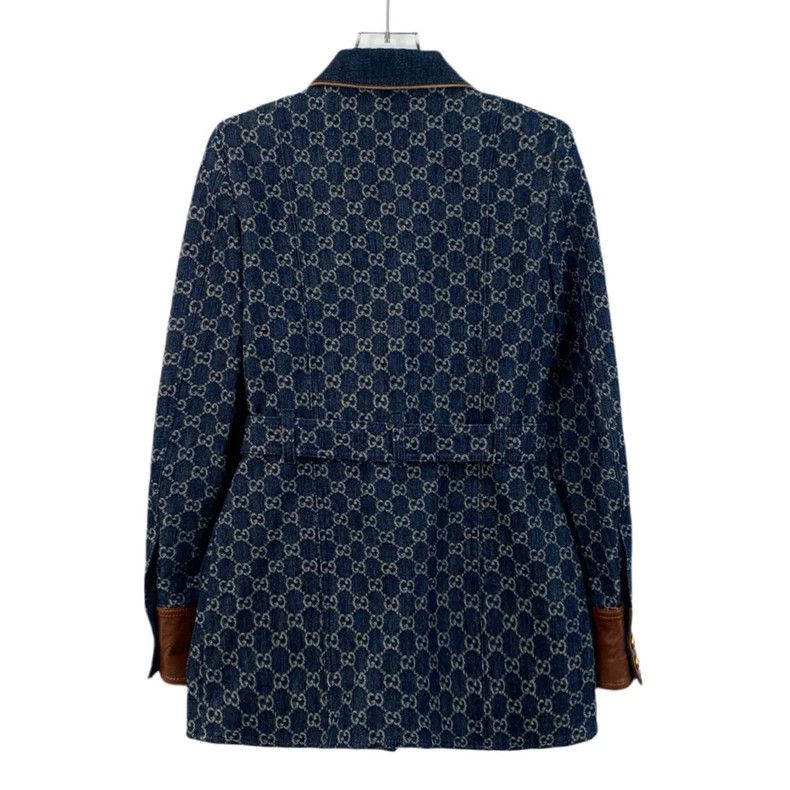 Gucci Gucci Logo Denim Long Sleeve Jacket-dmc Size US S / EU 44-46 / 1 - 2 Thumbnail