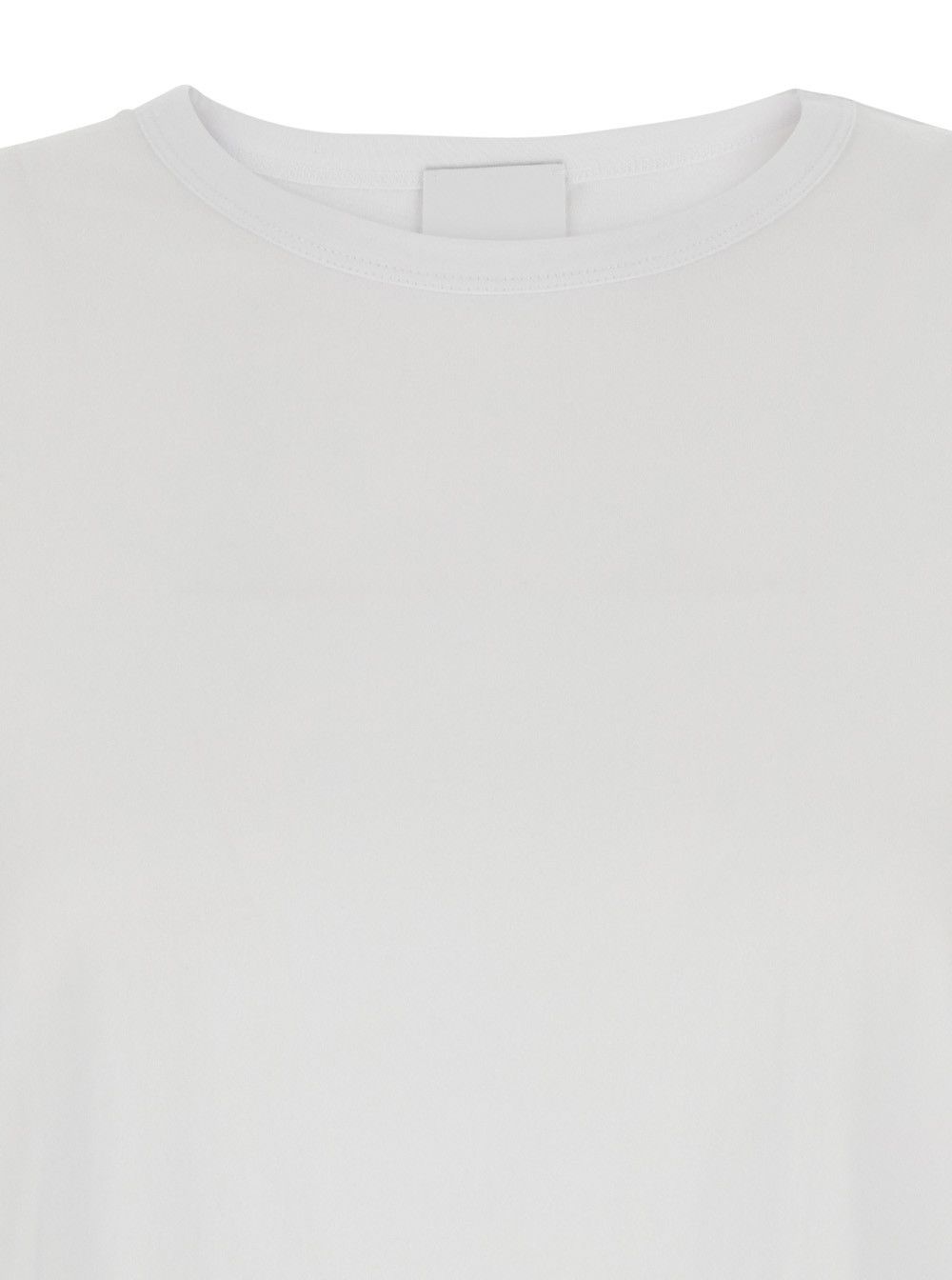 Allude White Crewneck T-Shirt in Cotton Woman Size XS / US 0-2 / IT 36-38 - 3 Thumbnail