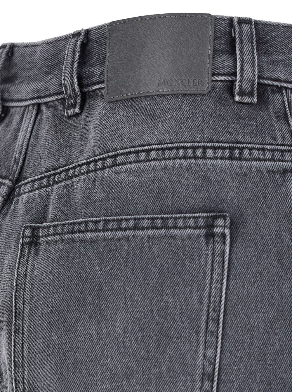 Moncler Grey Five-Pocket Jeans in Denim Woman Size 30" / US 8 / IT 44 - 3 Thumbnail