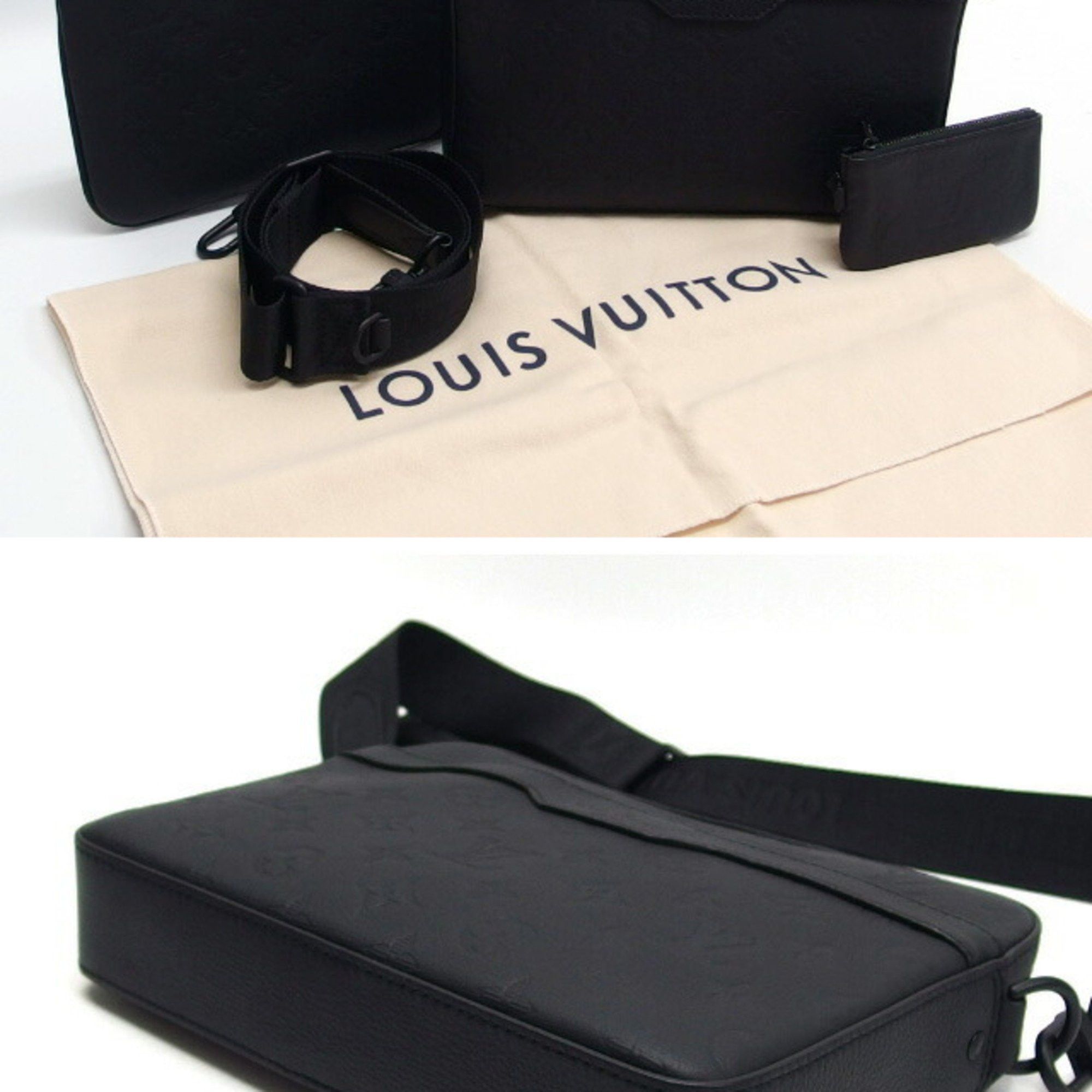 Louis Vuitton Louis Vuitton Monogram Empreinte Trio Black Size ONE SIZE - 4 Thumbnail