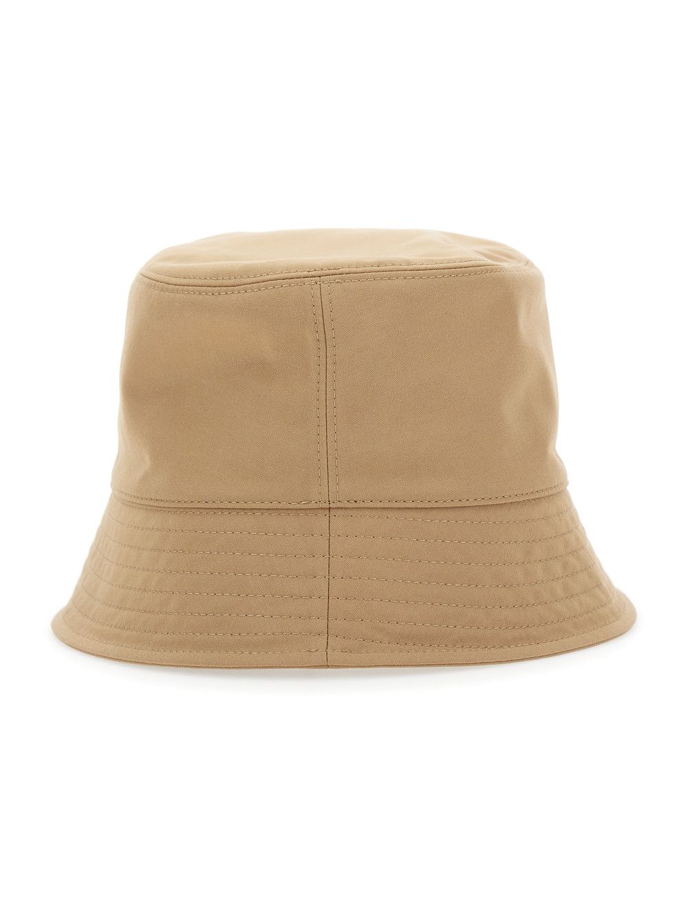 Moncler Beige Bucket Hat with Dropped Wide Brim and Logo Patch on the Front in Cotton Blend Woman Size ONE SIZE - 2 Thumbnail