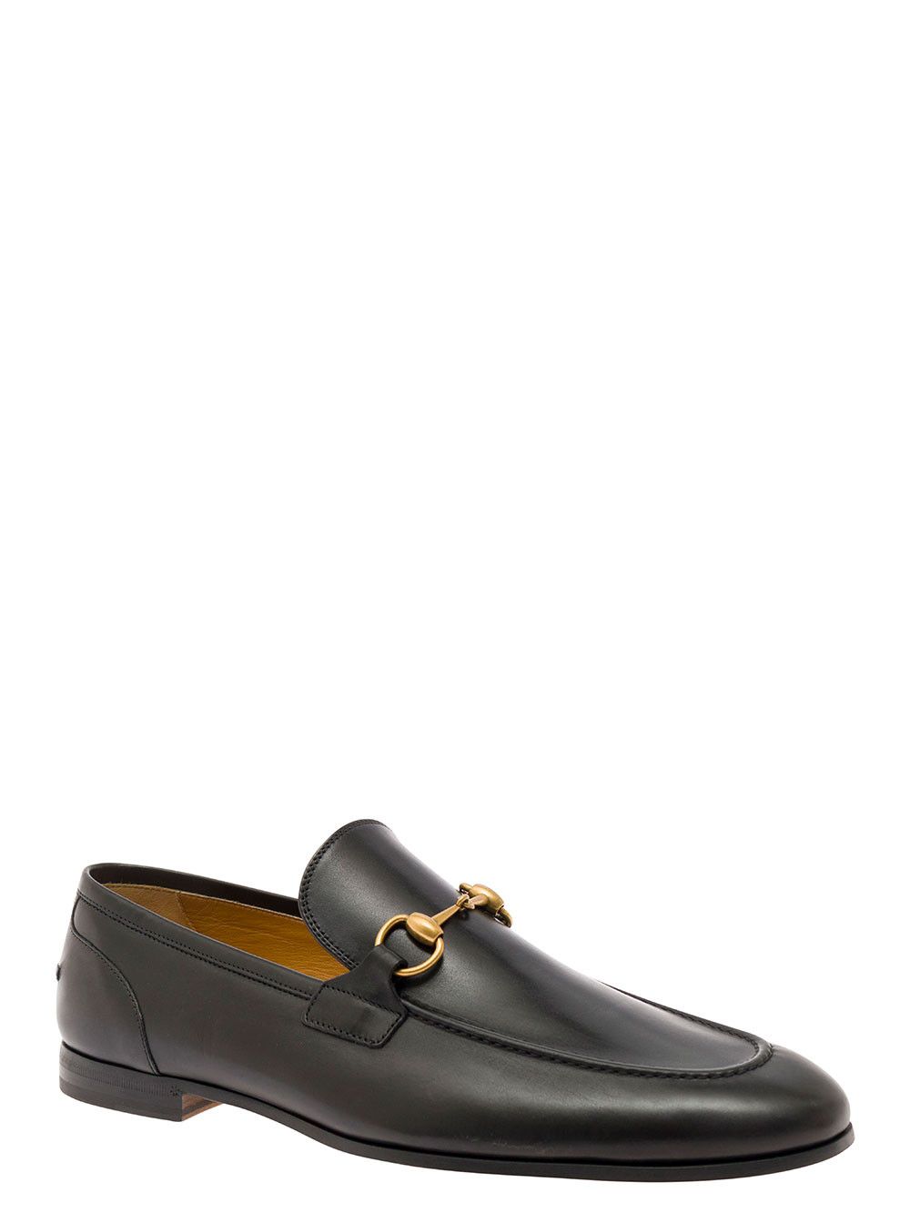 Gucci Black Loafers 'Jordaan' with Horsebit Detail in Leather for Men Size US 12 / EU 45 - 2 Thumbnail