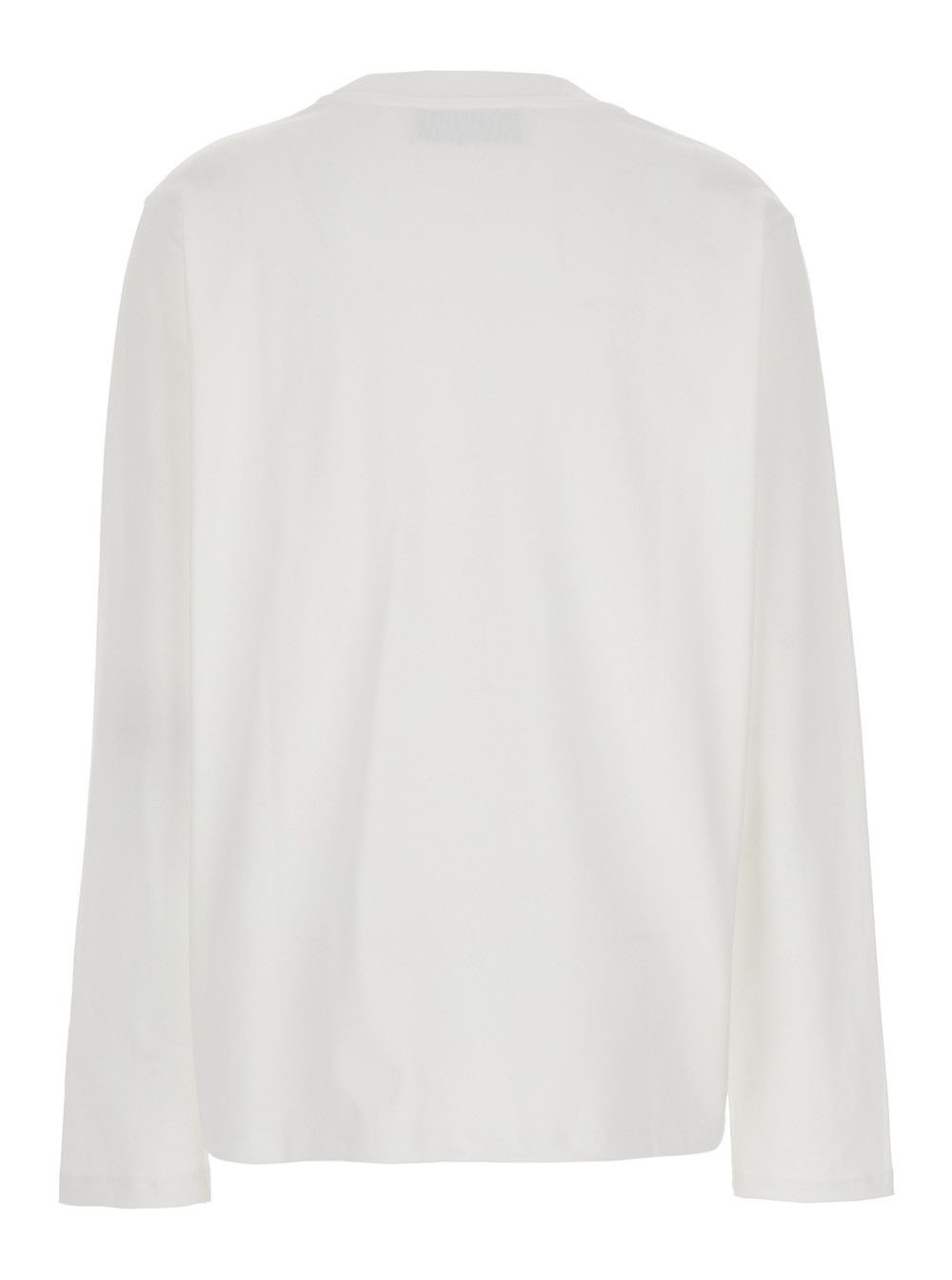 Rohe White Crewneck T-Shirt with Long Sleeve in Organic Cotton Woman Size M / US 6-8 / IT 42-44 - 2 Thumbnail