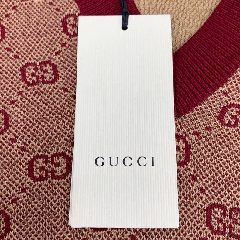 Gucci Gucci V-Neck Wool Sweater with Logo-dmc Size US M / EU 48-50 / 2 - 6 Thumbnail