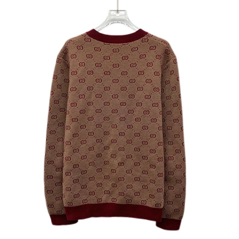 Gucci Gucci V-Neck Wool Sweater with Logo-dmc Size US M / EU 48-50 / 2 - 2 Thumbnail