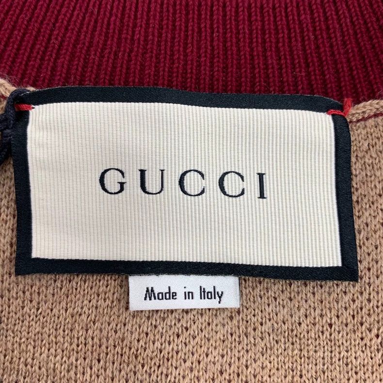 Gucci Gucci V-Neck Wool Sweater with Logo-dmc Size US M / EU 48-50 / 2 - 5 Thumbnail