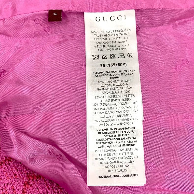 Gucci Pink Logo Cotton Long Sleeve Jacket-dmc Size US XS / EU 42 / 0 - 6 Thumbnail