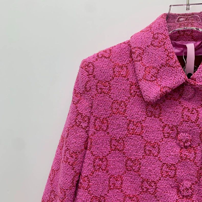 Gucci Pink Logo Cotton Long Sleeve Jacket-dmc Size US XS / EU 42 / 0 - 3 Thumbnail
