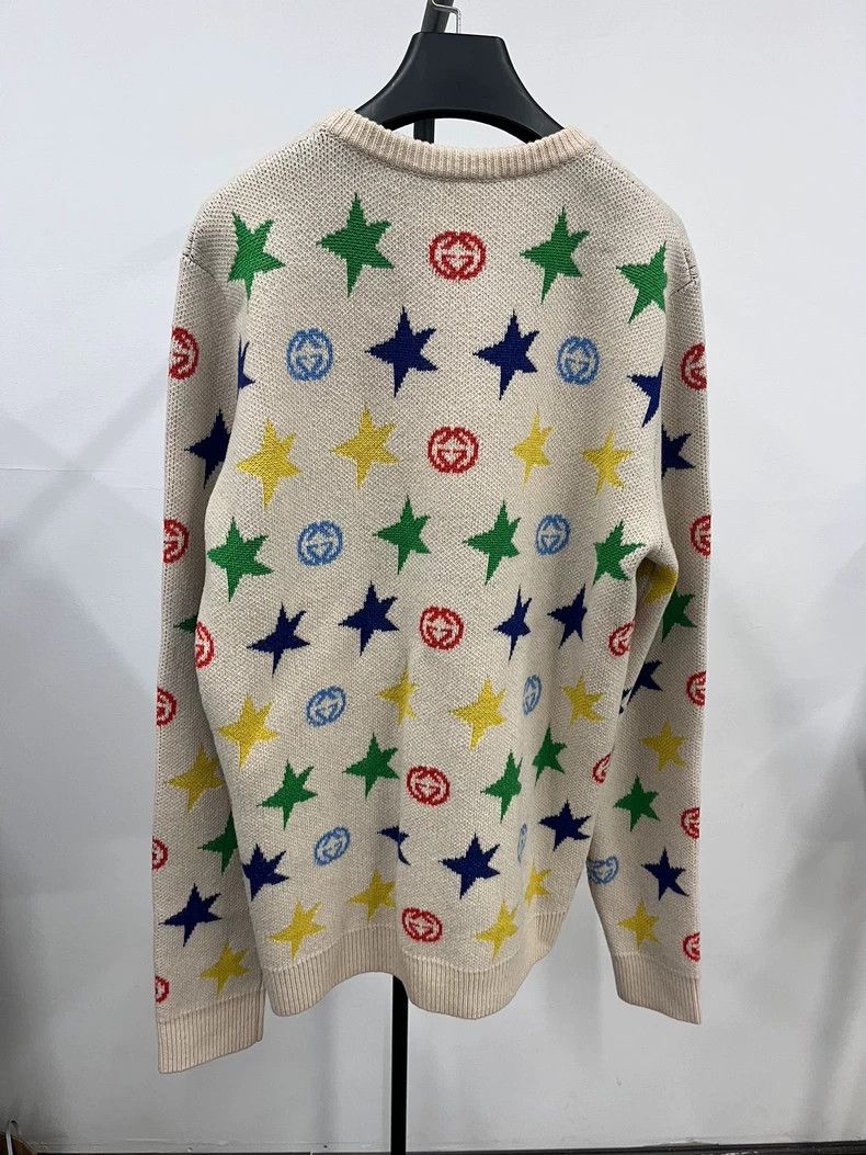 Gucci Gucci Star Print Crewneck Sweater-dmc Size US M / EU 48-50 / 2 - 2 Thumbnail