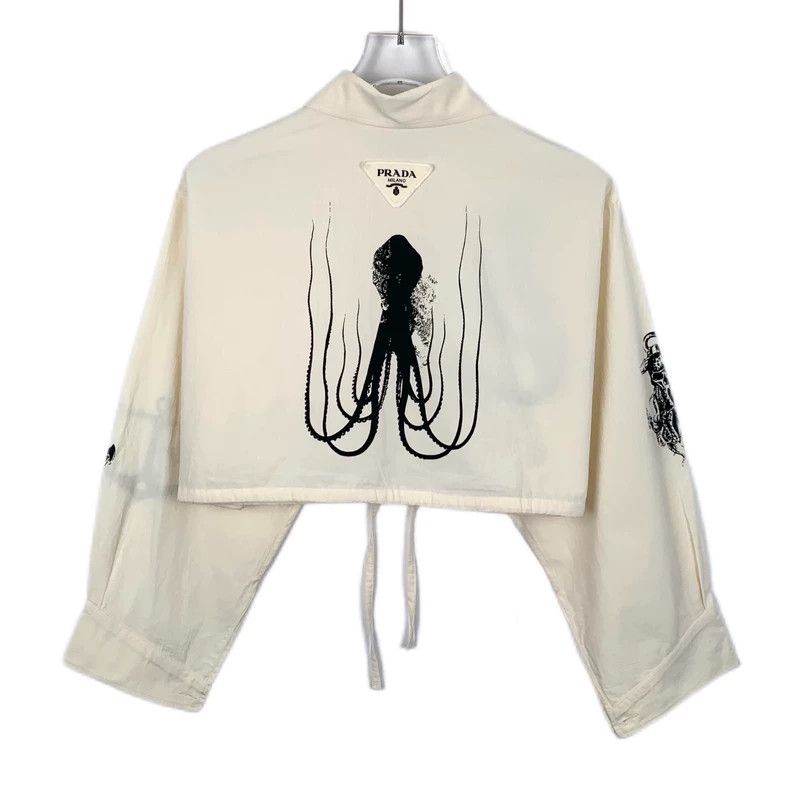 Prada Prada Mermaid Print Long Sleeve Shirt-dmc Size US S / EU 44-46 / 1 - 2 Thumbnail