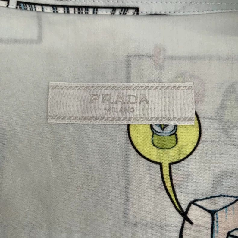 Prada Colorful Cartoon Print Short Sleeve Shirt-dmc Size US L / EU 52-54 / 3 - 5 Thumbnail