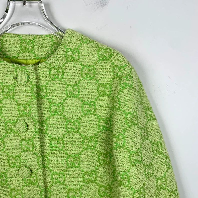 Gucci Gucci Fluorescent Yellow Logo Jacket-dmc Size US XS / EU 42 / 0 - 3 Thumbnail
