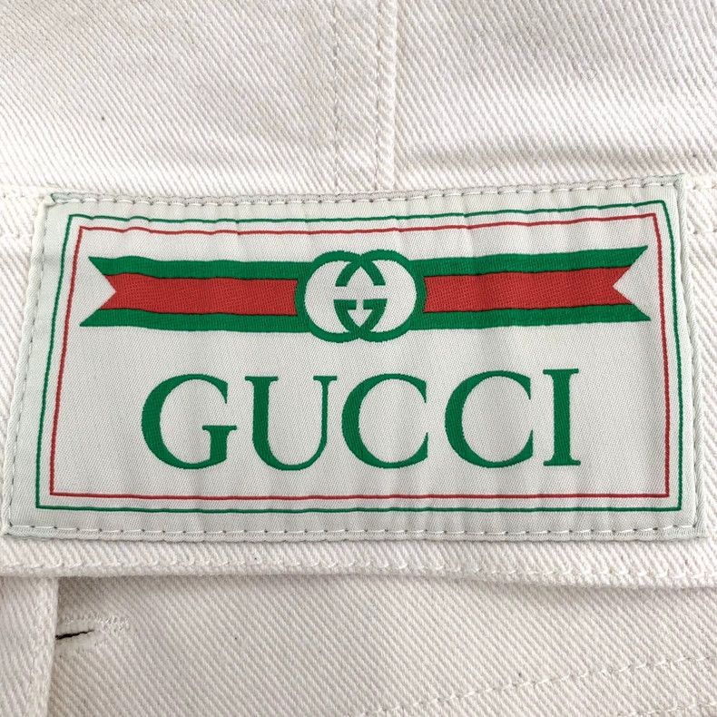 Gucci White Cotton Long Sleeve Denim Jacket-dmc Size US S / EU 44-46 / 1 - 5 Thumbnail
