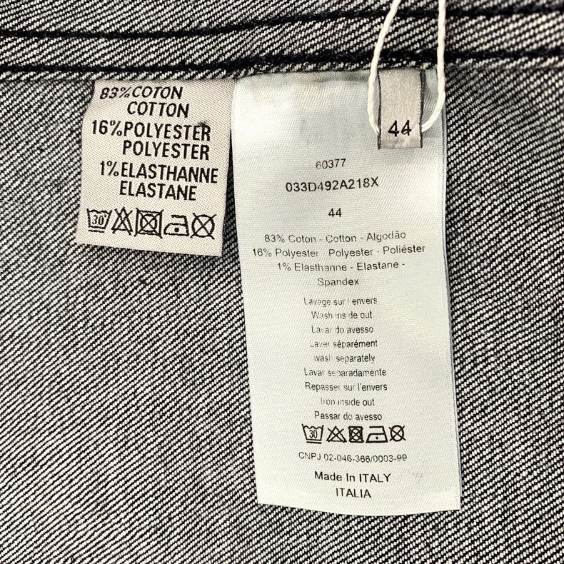 Dior Black Dior Denim Jacket with Zip Closure-dmc Size US XS / EU 42 / 0 - 7 Thumbnail