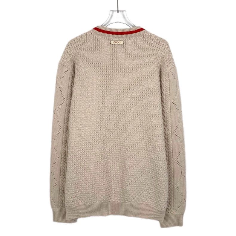 Gucci Gucci Logo Print Knit V-Neck Sweater-dmc Size US S / EU 44-46 / 1 - 2 Thumbnail