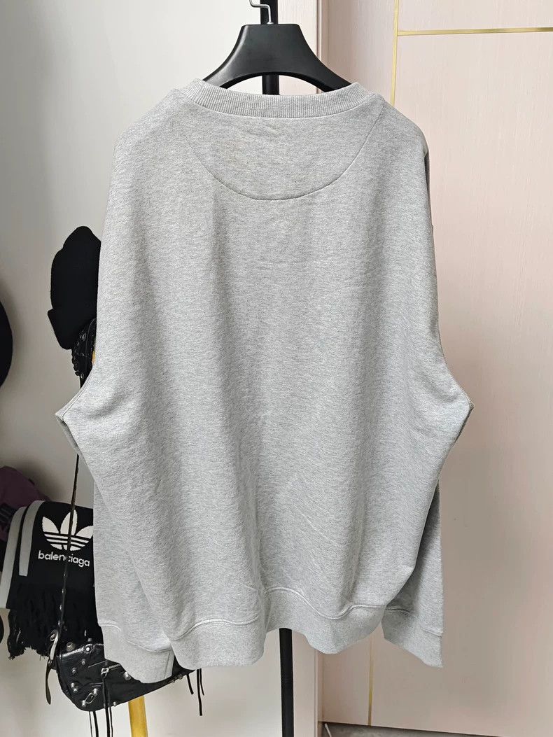 Prada Long Sleeve Sweatshirt with Triangle Logo-dmc
